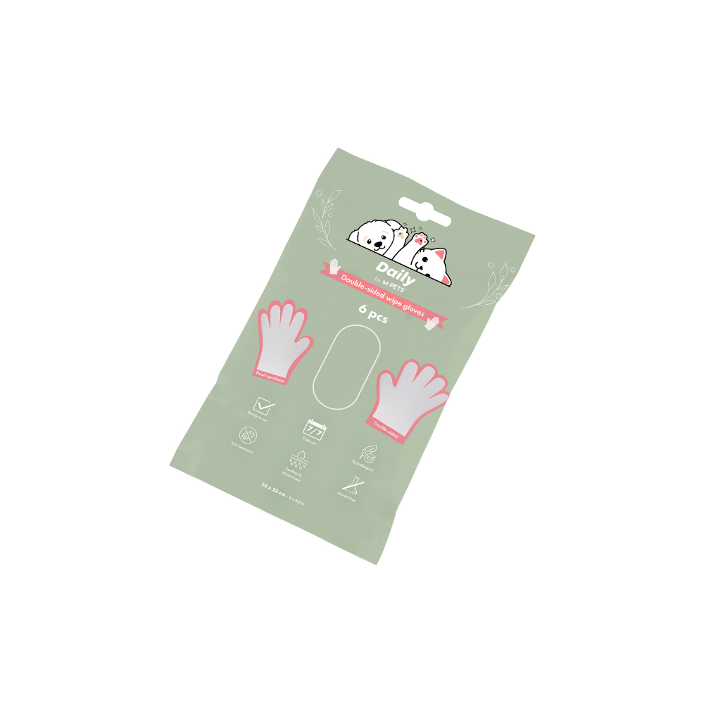 NEW
M-PETS Daily Double-Sided Wipe Gloves 6 Pcs