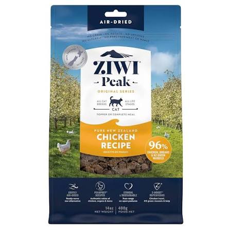 ZiwiPeak Air Dried Chicken Recipe Cat Food 400g