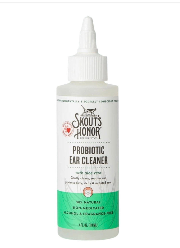 Skouts Honor Cat Probiotic Ear Cleaner 120Ml/4Oz Pet Essentials & Wellness