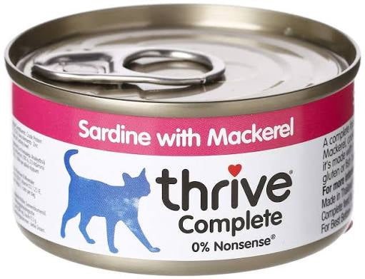 Thrive Complete Cat Sardine w/ Mackerel in Gravy 75g