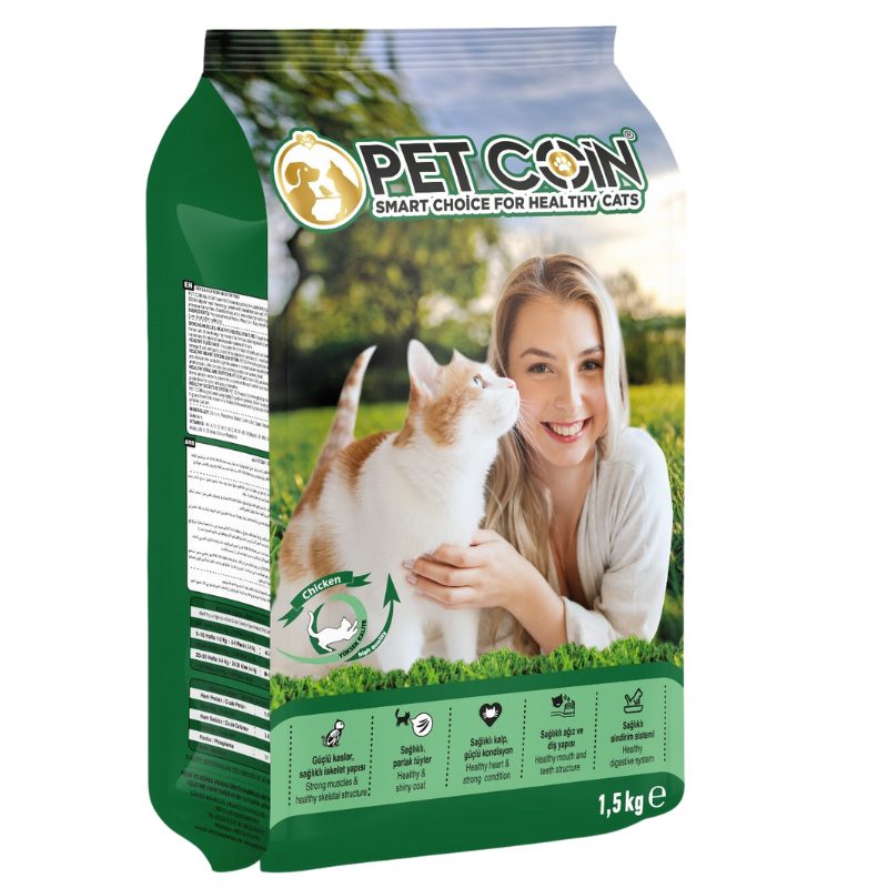 Petcoin cat food for Adult Cat Chicken -1.5Kg