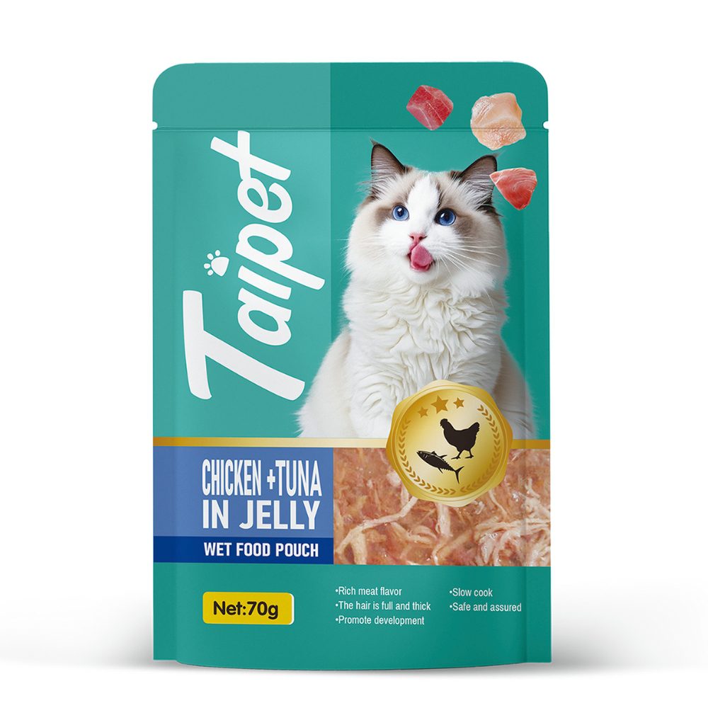 Taipet Cat Wet Food Pouch Chicken & Tuna in Jelly-70g