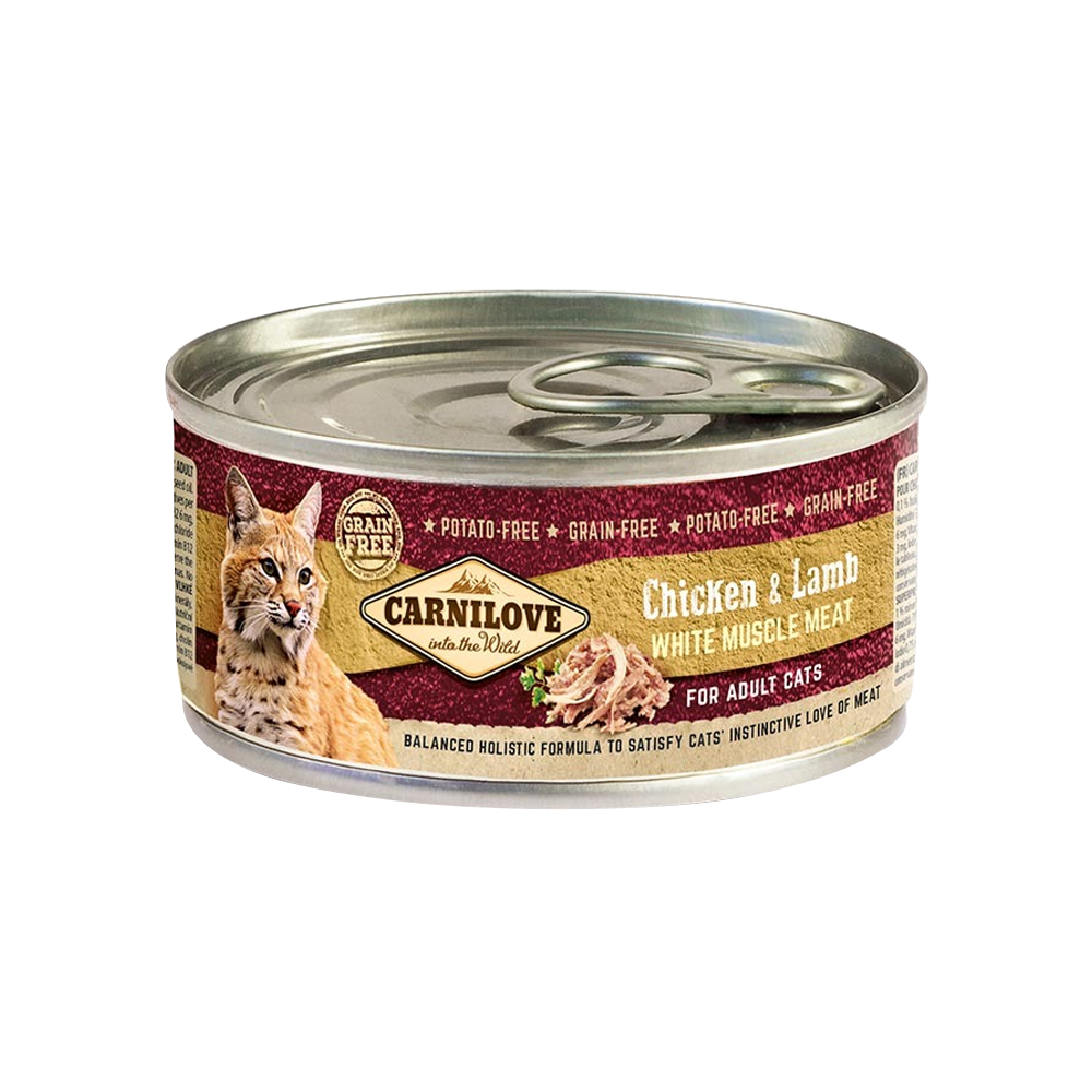 Carnilove Chicken & Lamb For Adult Cats (Wet Food Cans)