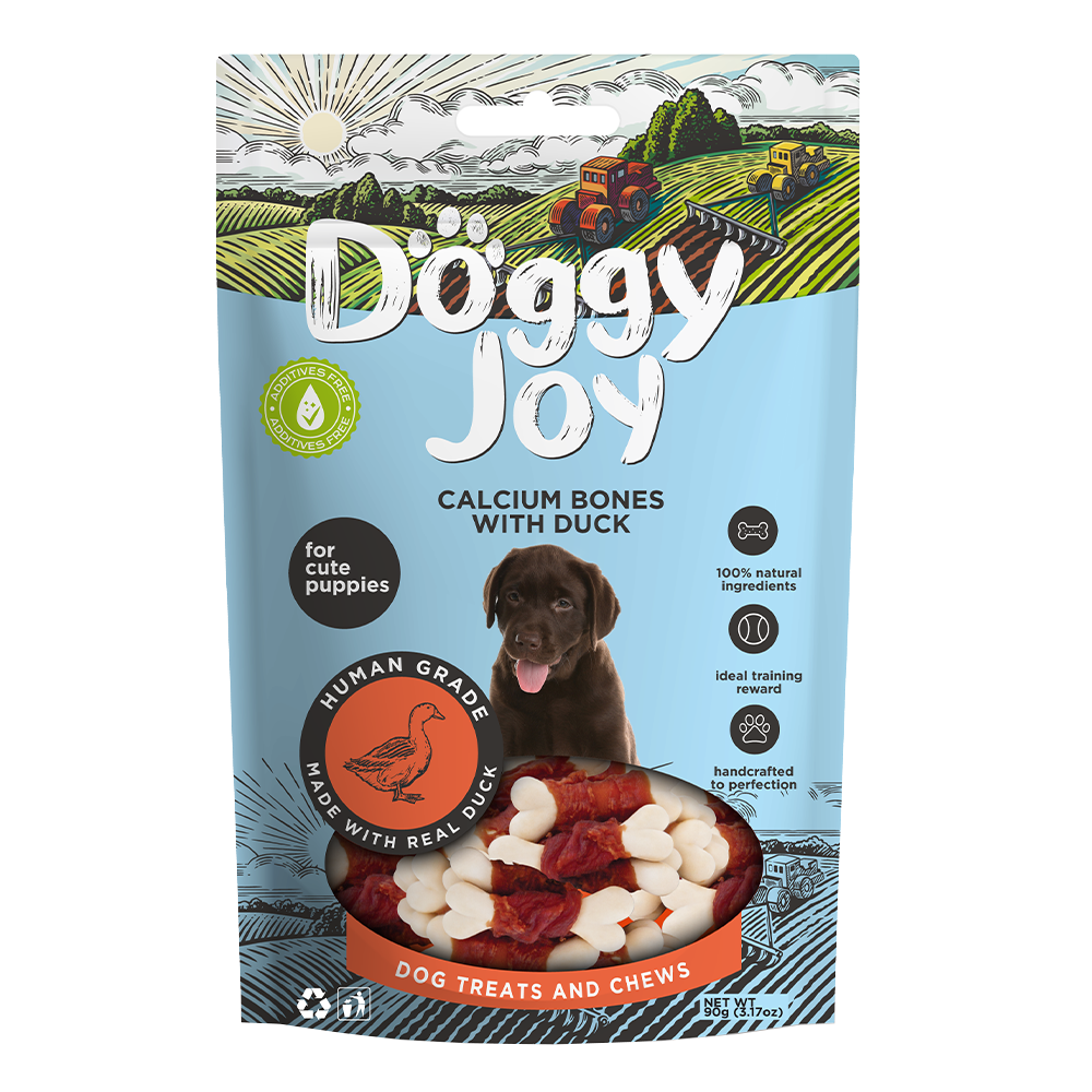 Doggy Joy Calcium Bones With Chicken Dog Treats 55g