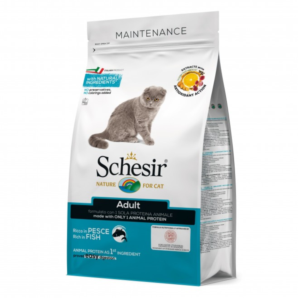Schesir Cat Dry Food Maintenance with Fish-Adult