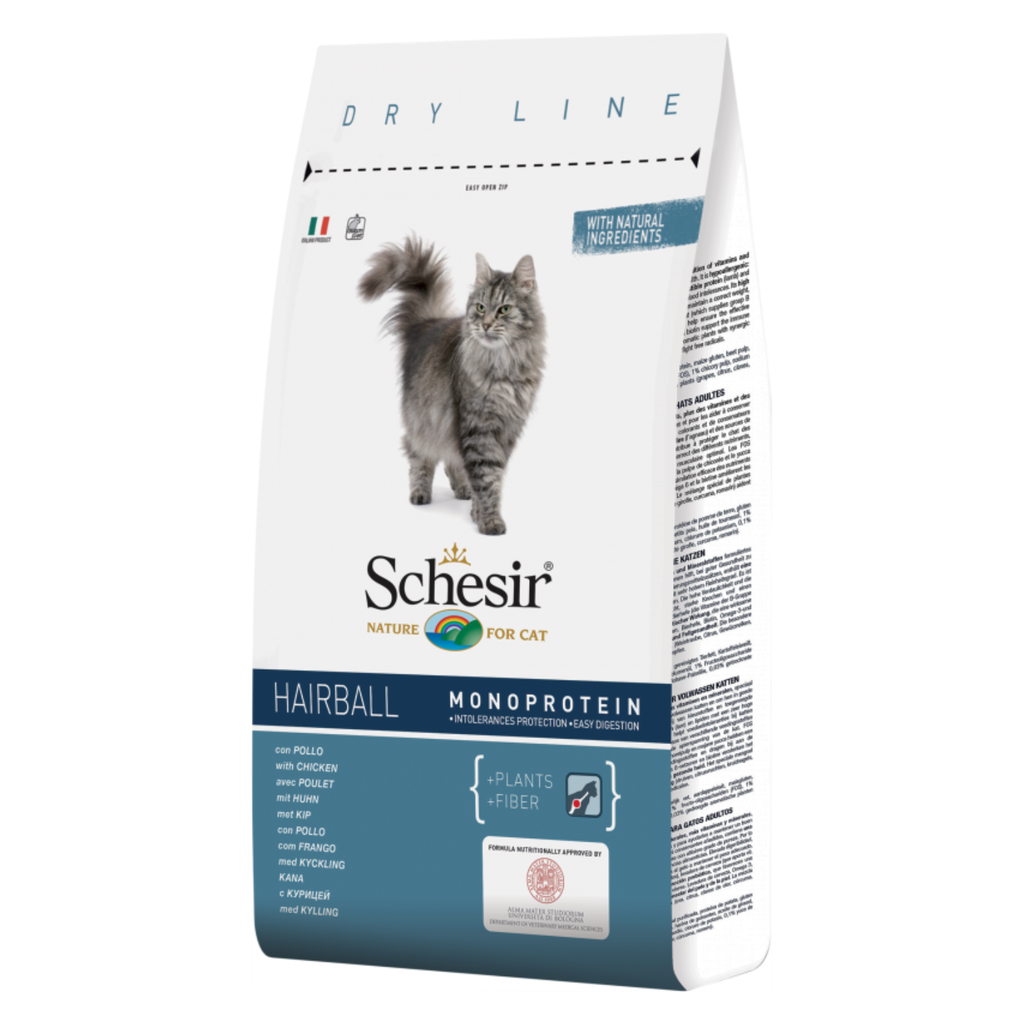 Schesir Cat Dry Food Hairball with Chicken