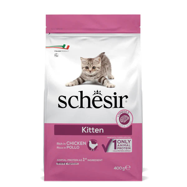Schesir Dry food for kittens with a single protein source - Kitten Rich in Chicken