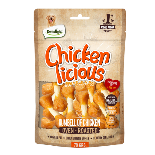 Dentalight Chicken Licious Jerky Treats For Dogs