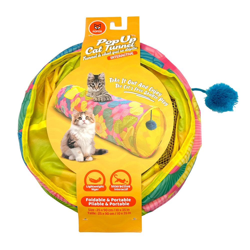 NEW
FOFOS Floral Pop Up Cat Tunnel